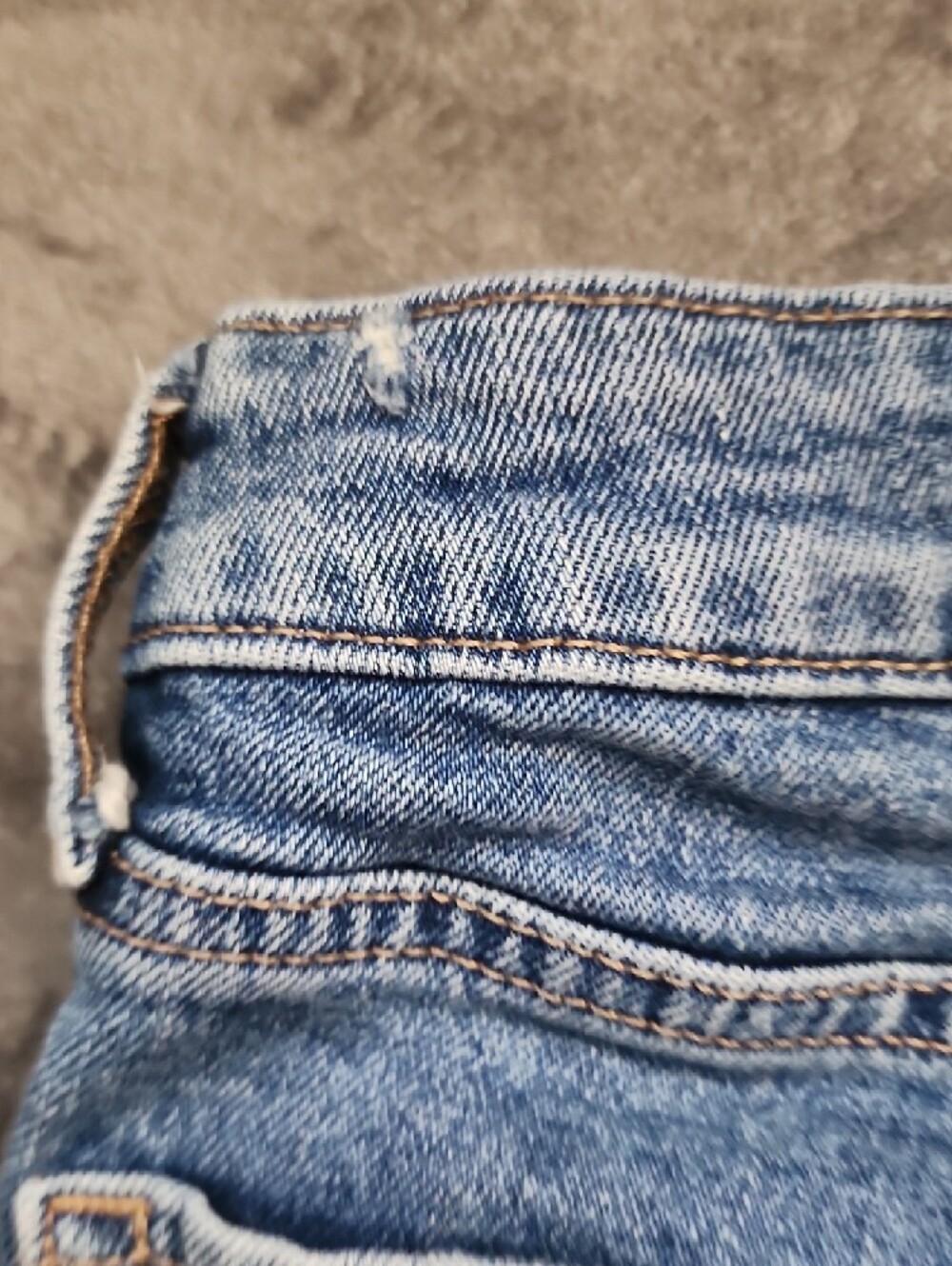 Old Navy Light Blue Distressed Rolled Cuff Denim Shorts - Picture 9 of 12